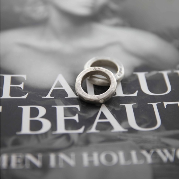 2 rings  - Our new signature sterling unisex GRIT rustic… - Picture 6 of 16